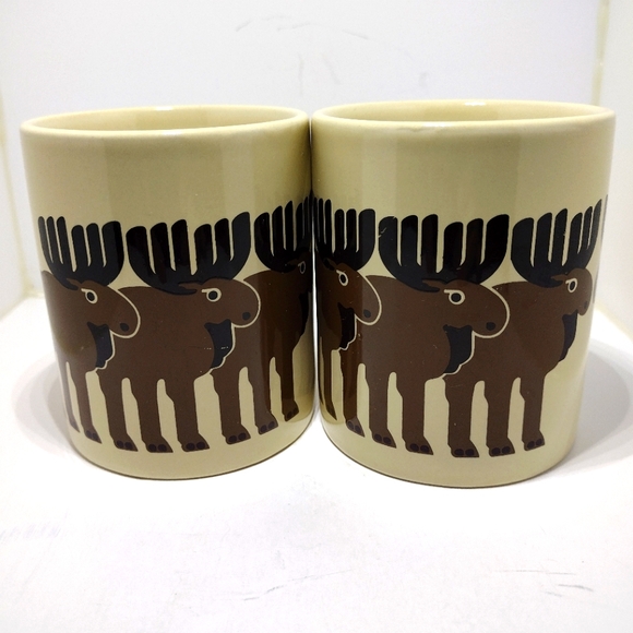 Vintage Taylor & Ng Moose Design Mug Set of 2 - Picture 6 of 14